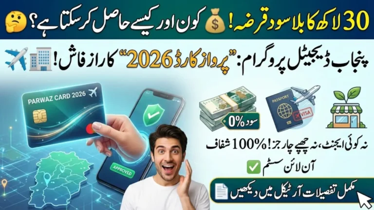 Parwaz Card 2026: Punjab Digital Program for Interest-Free Loans, Overseas Jobs and Business Growth