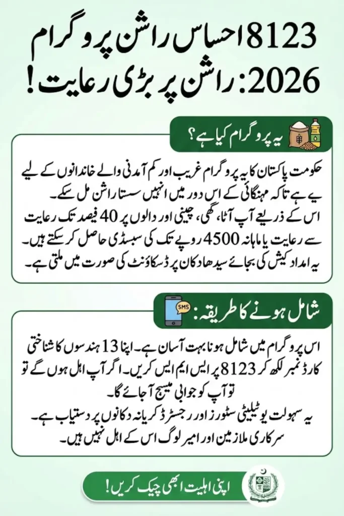 8123 Ehsaas Rashan Program 2026: Complete Guide to Eligibility, Registration, CNIC Check Via Ehsaas Punjab Gov Pk