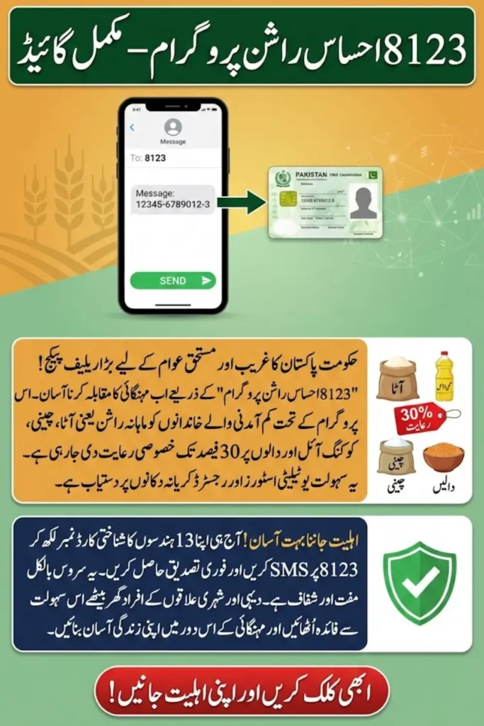 8123 Ehsaas Rashan Programme – Complete Guide for CNIC Check and Online Registration 2026