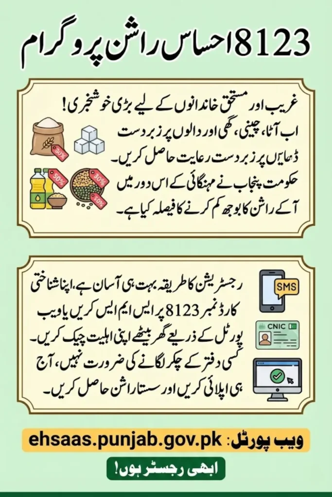 8123 Ehsaas Ration Programme Registration Portal via ehsaas.punjab.gov.pk – Complete CNIC Check and Subsidy Guide 2026
