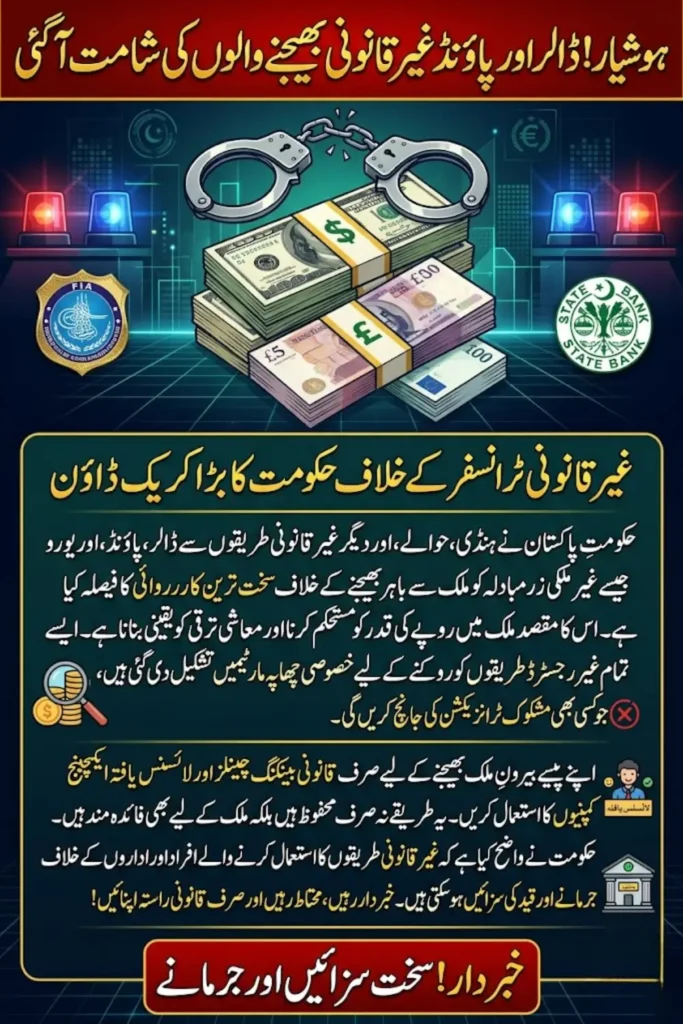 Govt Orders Large-Scale Crackdown Against Illegal Transfer of US Dollars, Pound, Euro