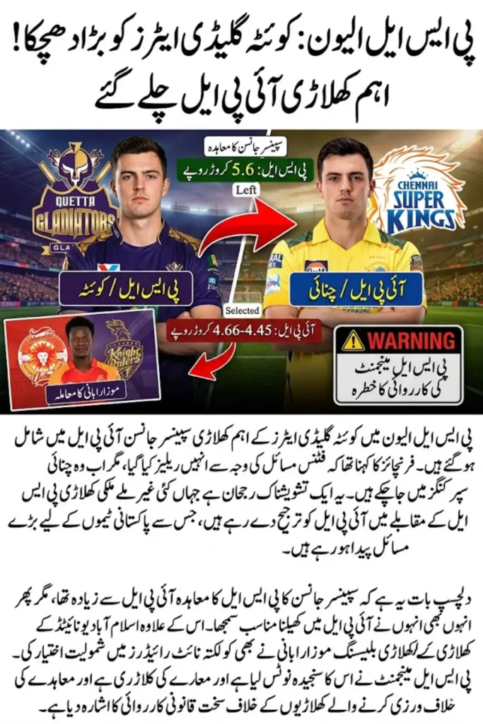 PSL 11 Player Retention Crisis: Spencer Johnson Joins IPL After Quetta Exit