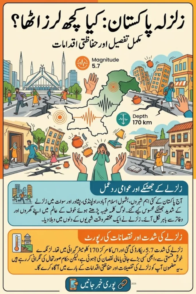 Earthquake in Pakistan Today – Tremors Felt in Islamabad, Peshawar and Swat