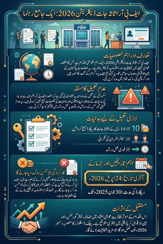 FBR Asset Declaration 2026 – Officials Fail to Submit Assets Details Before Deadline