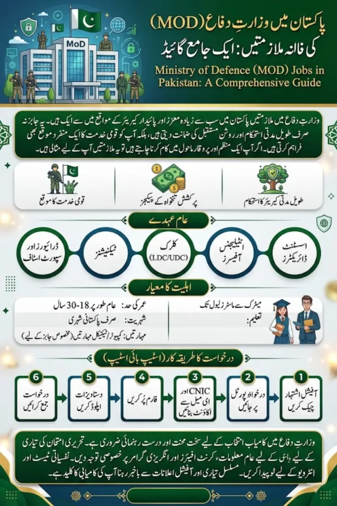 Ministry of Defence Jobs in Pakistan: Complete Guide to Apply, Eligibility, and Benefits