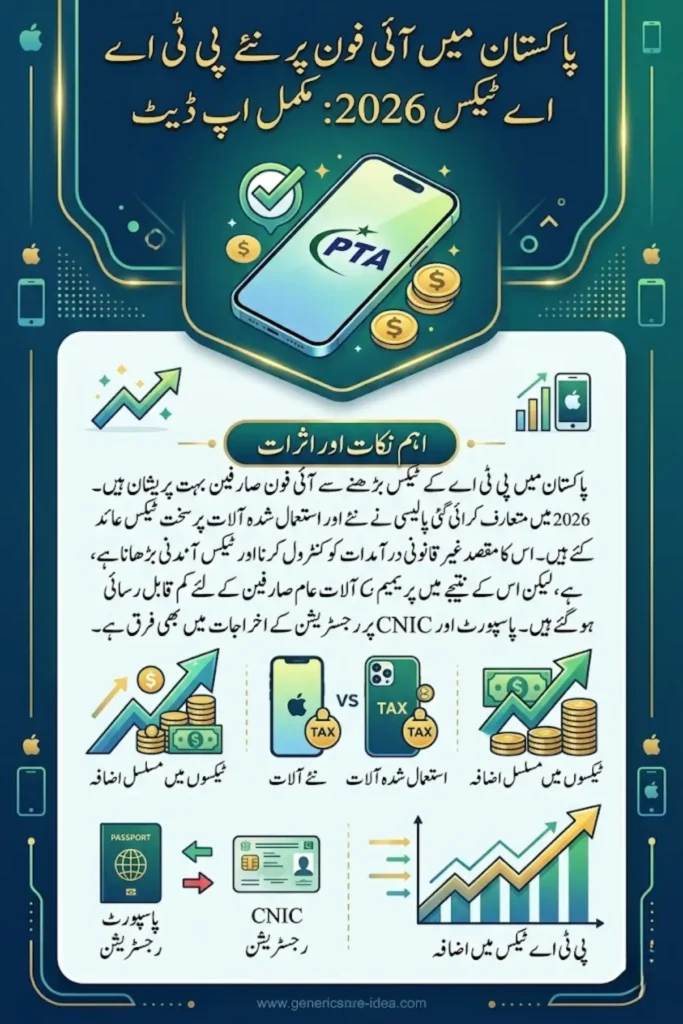 PTA Tax Rates for iPhone in Pakistan 2026: Complete Update on New PTA Taxes
