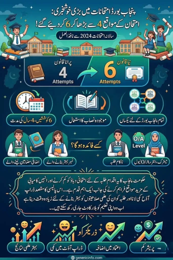Punjab Board Exam Attempts Increased to 6: Complete Policy Update for Students