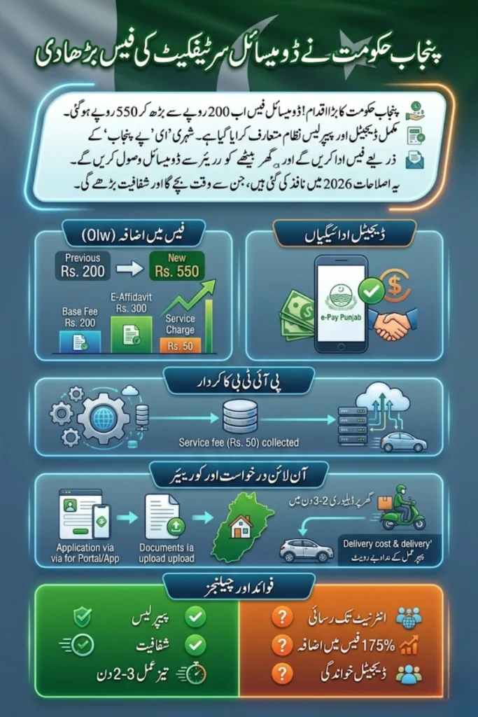 Punjab Govt Raises Domicile Certificate Fee by 175%: Full Details of New Digital System