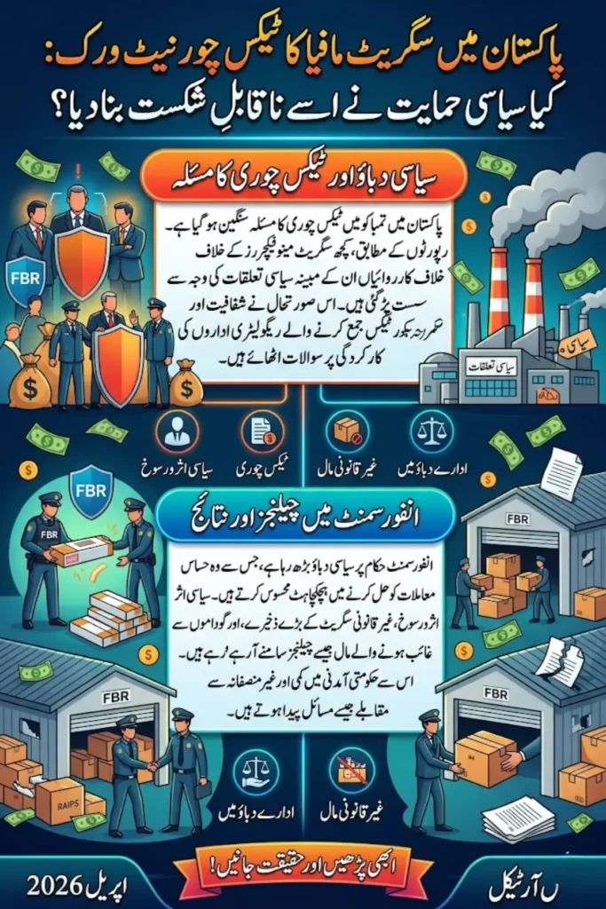 Tax Evasion Tobacco Industry in Pakistan – Political Influence and Enforcement Challenges