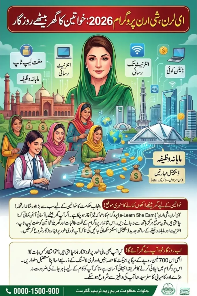 e-Learn She Earn Program 2026 – Online Registration, Eligibility, Free Digital Skills Training & Earning Opportunities for Women
