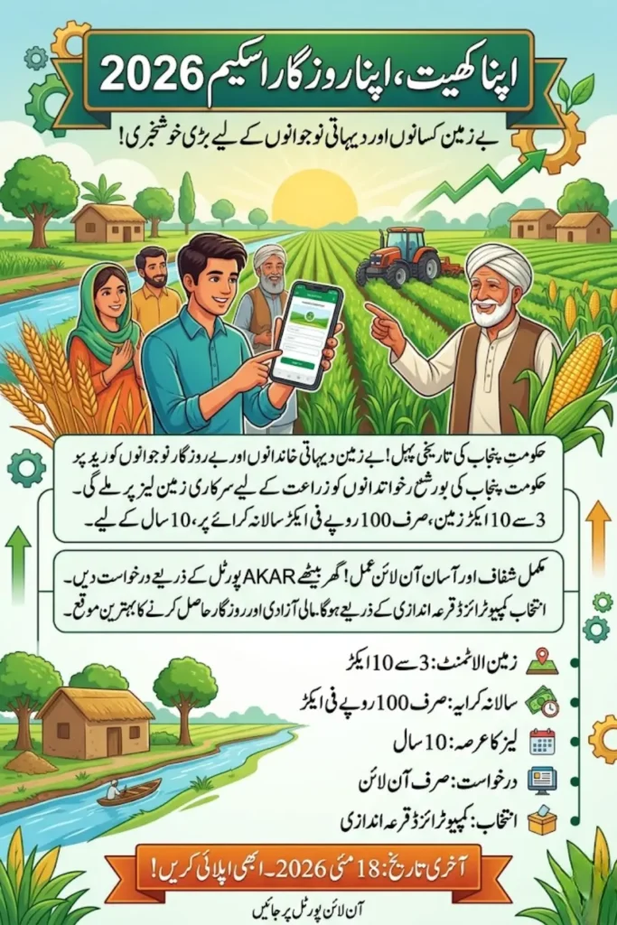 Apna Khet Apna Rozgar Scheme Apply Online 2026 Complete Guide for Punjab Farmers