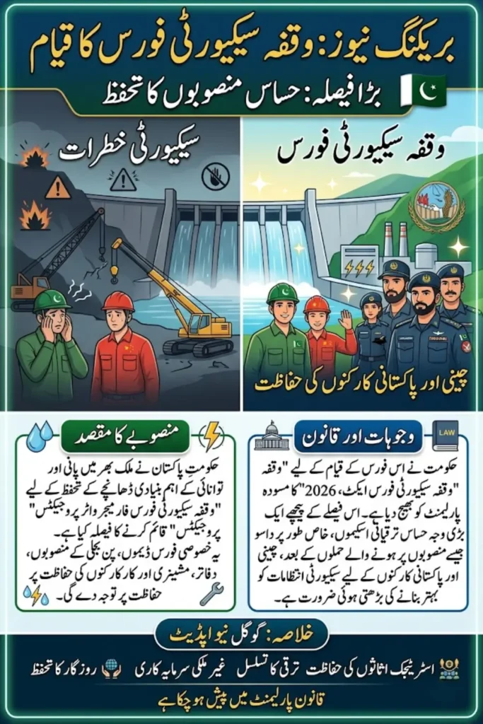 Govt Plans Dedicated Wapda Security Force for Major Water Projects in Pakistan