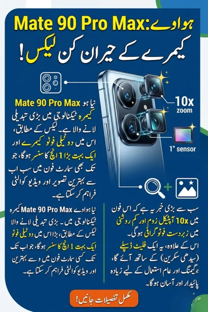 Huawei Mate 90 Pro Max Leak Reveals 10x Zoom Camera, Flat Display & 1-Inch Sensor