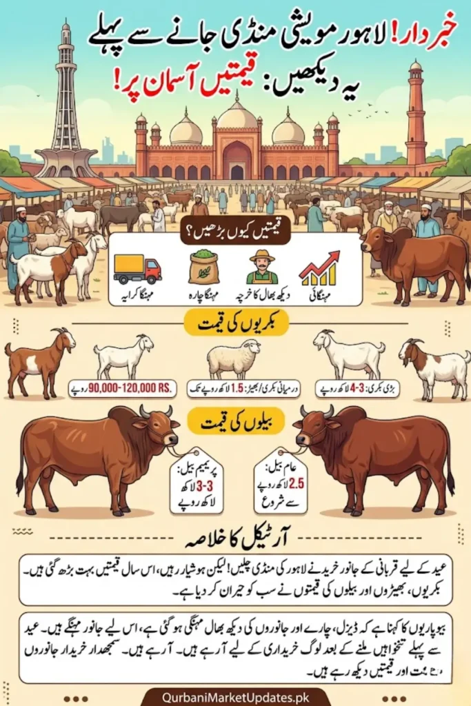 Lahore Eid ul Adha Cattle Market Prices Rise Sharply Before Eid 2026