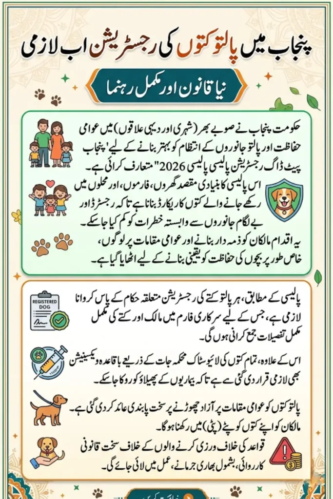 Punjab Pet Dog Registration Policy 2026: Mandatory Rules, Vaccination & Safety Guidelines for Dog Owners